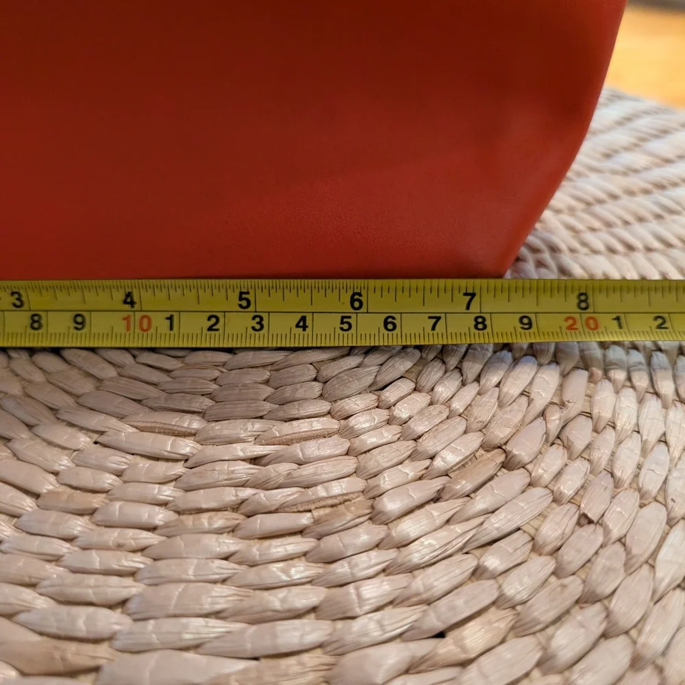 longchamp XS Le Pliage (Cuir/Leather) In Coral - Picture 16 of 16
